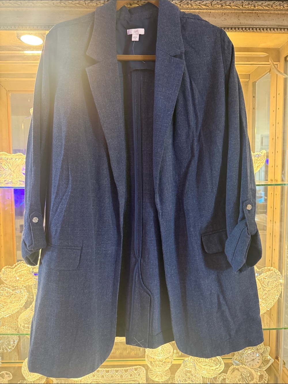 J. Jill Navy Blue Women's Blazer Jacket NWOT